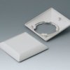 ABS enclosure, (L x W x H) 110 x 110 x 38 mm, gray white (RAL 9002), B5012207