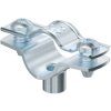Spacer clamp, closed, max. bundle Ø 14 mm, steel, galvanized, silver, (L x W) 41 x 18 mm, 1362414