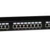 Panel 19, 24 x RJ45 STP kat. 6 (1U) z półką