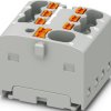 Distribution block, push-in connection, 0.34-4.0 mm², 41 A, 6 kV, gray, 1047466