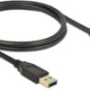 DeLOCK 83717 Kabel USB USB 3.2 Gen 2 (3.1 Gen 2) 1 m USB A USB C Czarny