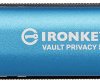 Kingston IronKey Vault Privacy 50 Series Pendrive USB Produkt nowy 16 GB czarno-niebieski IKVP50/16GB USB 3.2 Gen 1