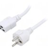 SN25-3/15/2WH Kabel: 3x1,5mm2, CEE 7/7 (E/F) wtyk,IEC C19 żeński, 2m, 16A