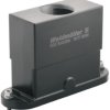 Grommet housing, size B24, die-cast aluminum, M50, straight, screw locking, IP66/IP68, 1827170000