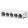 Pin header, 5 pole, pitch 6.35 mm, straight, natural, 640467-1