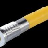 Q6F1CXXY12E Indicator LED, 12 V DC, 6 mm, FASTON, yellow/BrC