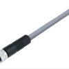 Sensor actuator cable, M8-cable socket, straight to open end, 4 pole, 5 m, PVC, gray, 4 A, 79 3382 45 04