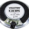 Głośnik miniaturowy Visaton K 28 WPC - 8 Ohm 2809 1.1 cal 2.8 cm 1 W 8 Ω