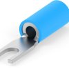 Insulated forked cable lug, 1.25-2.0 mm², AWG 16 to 14, M2.5, blue, 132528-1