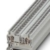 Through terminal block, spring balancer connection, 0.08-1.5 mm², 2 pole, 17.5 A, 6 kV, gray, 3031076