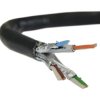 Kabel FTP kat.7 S/FTP 4x2x0,46 linka czarna LSOH Telegärtner /305m/