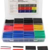 Heat shrink tubing kit 2:1, black, 100 pieces, 22CA167, 2103CA001