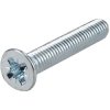 R-TECH 337078 Pozi Countersunk Machine Screws BZP M4 25mm - Pack Of 100