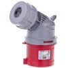 Wtyczka przenośna 32A 5P 400V czerwona IP44 8025-6TT