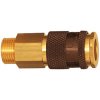 Quick-release coupling, L 57.5 mm, 35 bar, brass, for hose, 107666