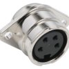 Gniazdo Din 4 -pinowe Żeński Montaż na panelu 100 V AC