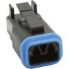 Plug housing, for rectangular miniature plug, PX0102S02BK