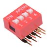 DA04TV 4-Way Right Angle DIP Switch SPST APEM