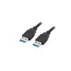 Kabel USB-A 3.0 0.5M czarny Lanberg