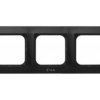 IMPRESJA METALIK Ramka 3 potrójna do wyłączników IP44 czarny metalik RH-3Y/33 OSPEL