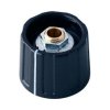 Pokrętło potencjometru oś: 6mm średnica: 20mm Wałek okrągły Czarny OKW