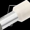 187106 Aderendhülse isoliert 0,5 mm²/6 mm, verzinnt, weiß, 100er Pack