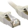 kabel LAN LINDY 45596, 1 szt., RJ45, CAT 6, S/FTP, 90.00 m, szary
