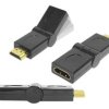 PRZEJŚCIÓWKA WTYK HDMI / GNIAZDO HDMI OBROTOWE