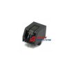 Gniazdo tel.PCB 6p4c X40 kątowe czarne