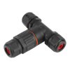 Złącze 3-styk. hermetyczne mufa potrójna trójnik IP68 32A 450V 0,5-4mm2