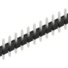 Pin header, 15 pole, pitch 2.54 mm, straight, black, 10058251