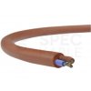 Kabel silikonowy SIHF 180°C 2x1mm2 ceglasty 300/500V ciepłoodporny bezhalogenowy linka TKD