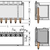WAGO 2092-1410 Obudowa męska na PCB 100 szt.