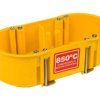 Puszka podtynkowa PK-2x60 podwójna 60mm regips samogasnąca żółta 0210-0N