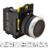 Przycisk sterowniczy kryty 22mm IP65 czarny NO zestaw
