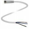 Pepperl+Fuchs 295197 Gniazdo kablowe V3-GMV4A-2M-PP-W1, piny: 3, 2.00 m, 1 szt.