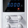 Laboratory power supply, 15 VDC, outputs: 1 (3 A), 0 to 3 A, 45 W, 110-230 VAC, P 6080 A