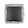 Mini Łącznik Pojedynczy Ze Schodowym (Osobne Zasilanie) Grafitowy 11Mwp-10.2
