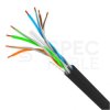 Kabel sieciowy U/UTP kat.5e skrętka 4x2x0,57mm wewnętrzny Fca PVC czarny CCA Lanberg