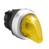 Napęd przełącznika 2 położeniowy żółty z podświetleniem bez samopowrotu LPCSL1205