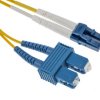 Kabel światłowodowy długość: 20m Z zakończeniem złącze B<B>: SC złącze A: LC Jednomodowy 0.38 dB Żółty