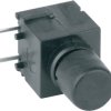 Pushbutton, 1 pole, black, unlit , 0.5 A/60 V, IP50, 1852.6232