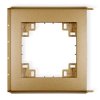 Ramka zewnętrzna do łączników IP44 złoty metalik 8FRH