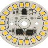 Moduł LED; LED; LED22x2835/15W; do lutowania; biały; (ciepła) 2500K÷3200K; 1200lm; 230V; AC; 15W; 180°; 5,9x44,5mm