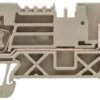 Through terminal block, spring balancer connection, 0.5-4.0 mm², 2 pole, 24 A, 6 kV, dark beige, 1815070000