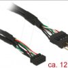 41977 Cable USB 2.0 pin header female > pin header male 10 pin 12 cm