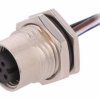 Złącze M12, żeńskie, PIN:4, gniazdo, proste, 250V M12A-04PFFC-SF8B15