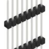 Pin header, 8 pole, pitch 2.54 mm, straight, black, 10051204