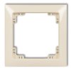 Deco Ramka Uniwersalna Pojedyncza Z Tworzywa Deco Soft Beżowy 1Drso-1