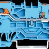 2102-5304 3-conductor through terminal block, 2.5 mm², blue